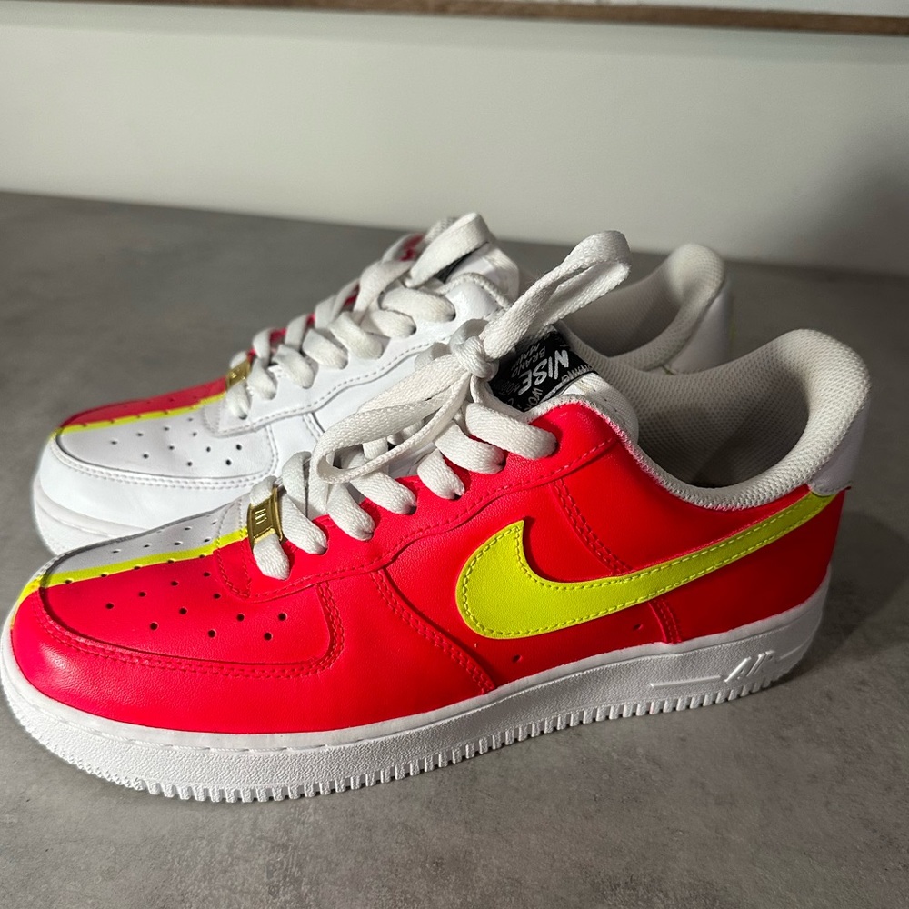 NIKE AIR FORCE ONES. CUSTOM DESIGN. size 8.5